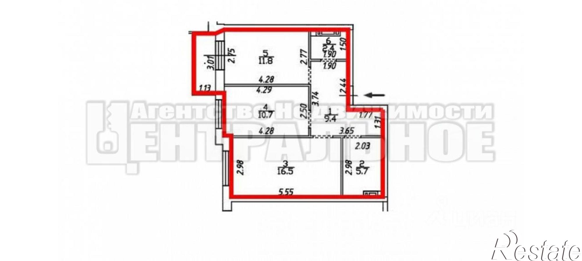Купить квартиру за 7 835 520 рублей на улица Александра Степанова, 12