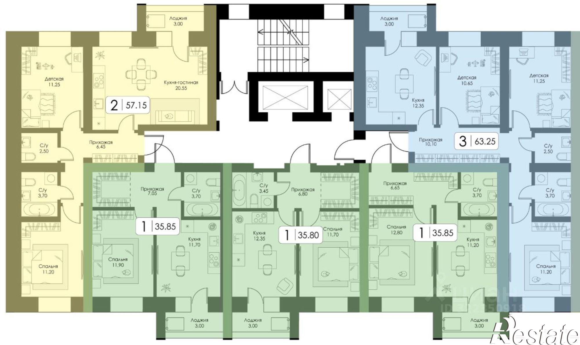 Купить квартиру за 7 381 280 рублей на Ипподромный проезд, 30