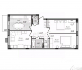 3-комн, 90 кв м, этаж 1/16 ул Александра Степанова, 14