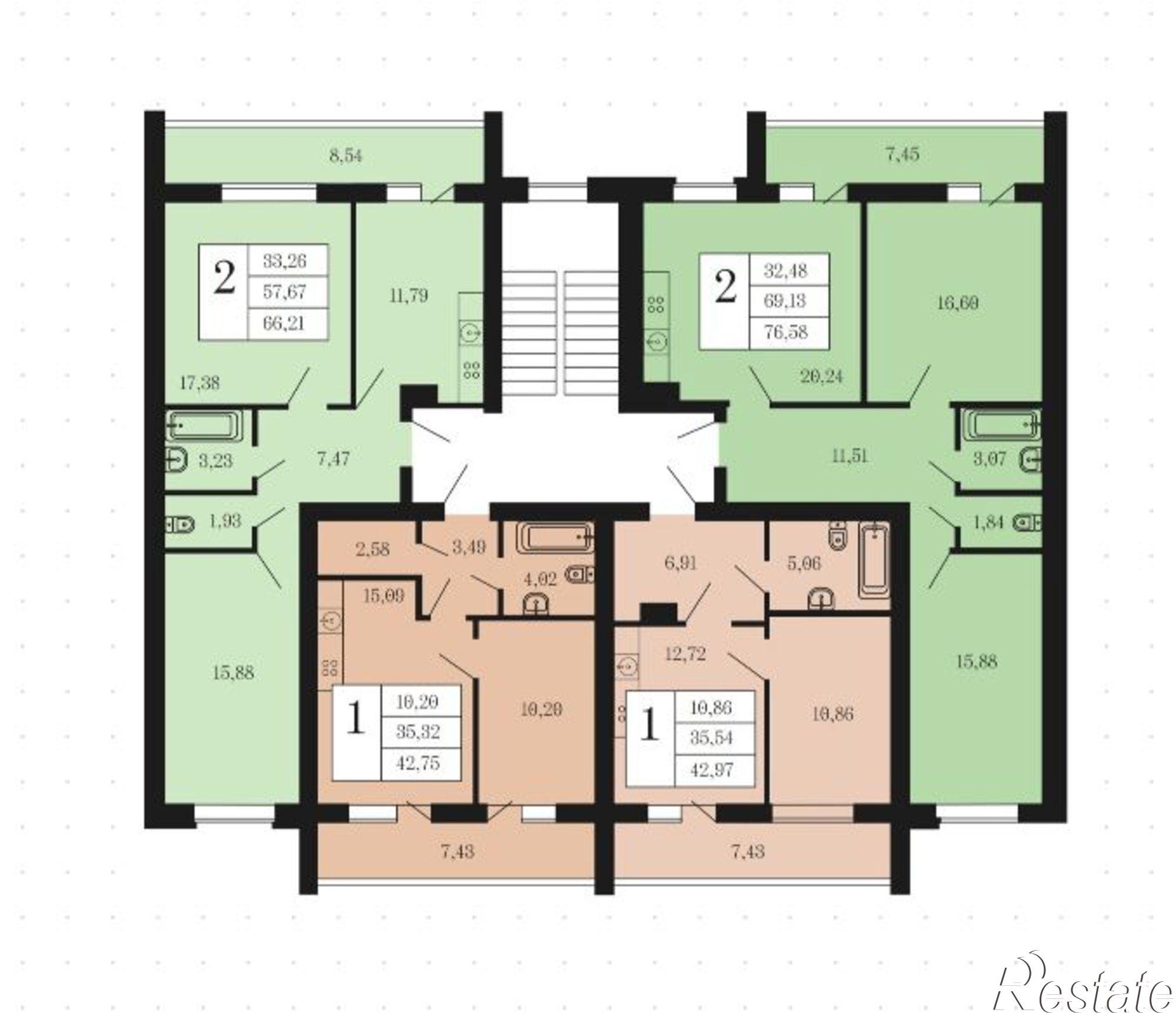 Купить квартиру за 7 072 160 рублей на деревня Ясенная, Днепровская улица