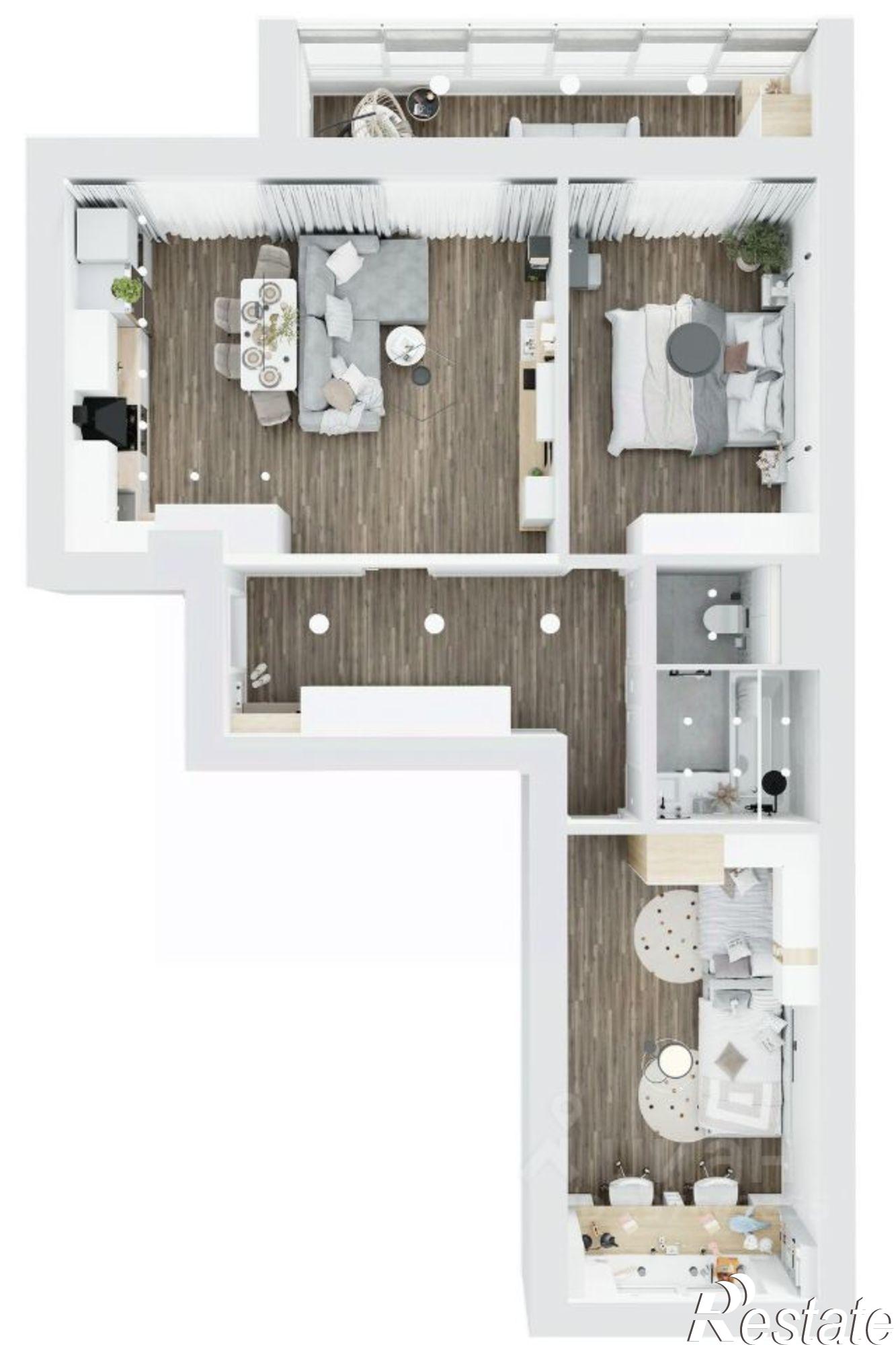 Купить квартиру за 7 072 160 рублей на деревня Ясенная, Днепровская улица