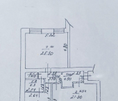 2-комн, 78кв м, этаж 9/9 улица Нормандия-Неман, 23В
