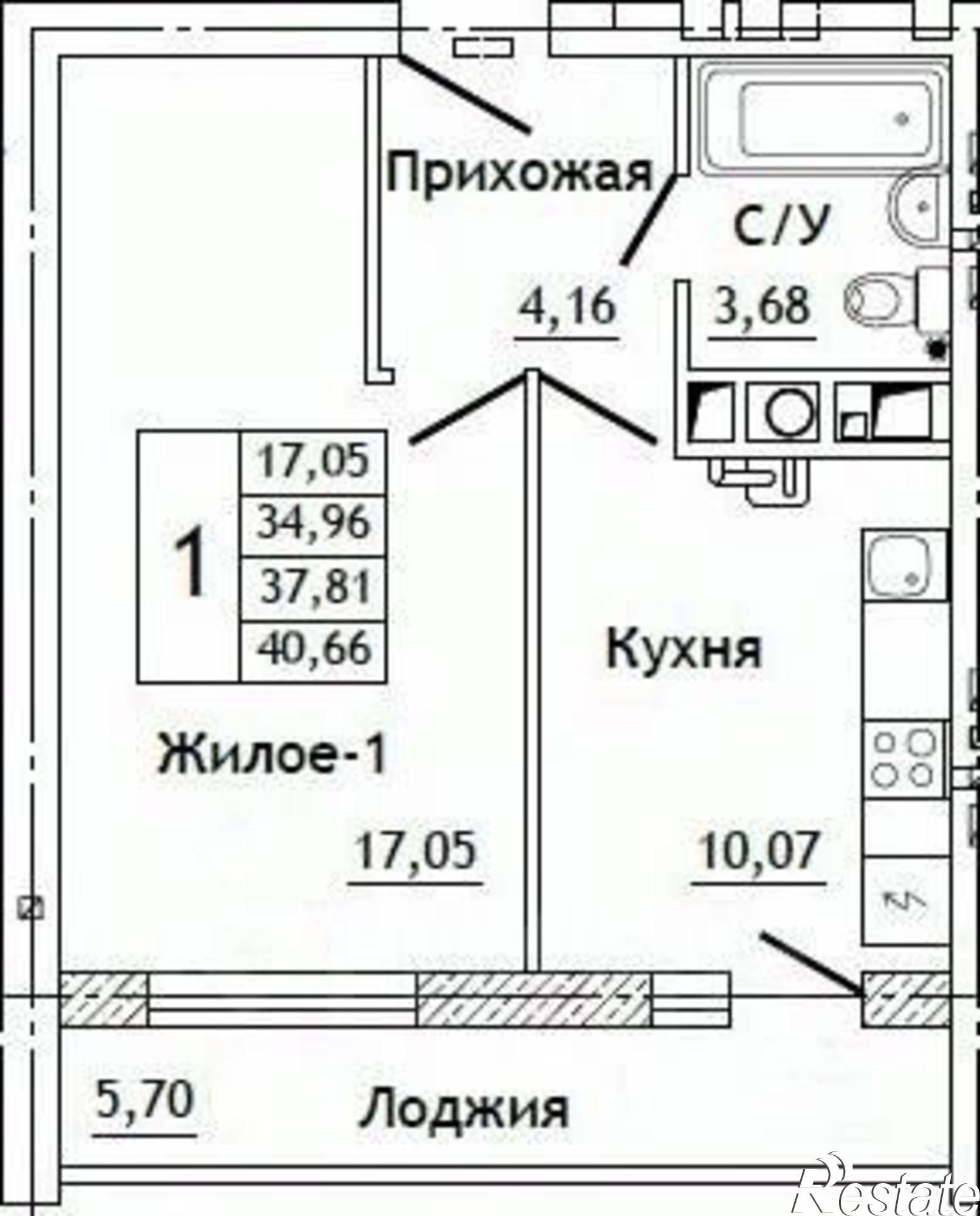 Купить квартиру за 3 538 000 рублей на улица 70-летия Победы, 1