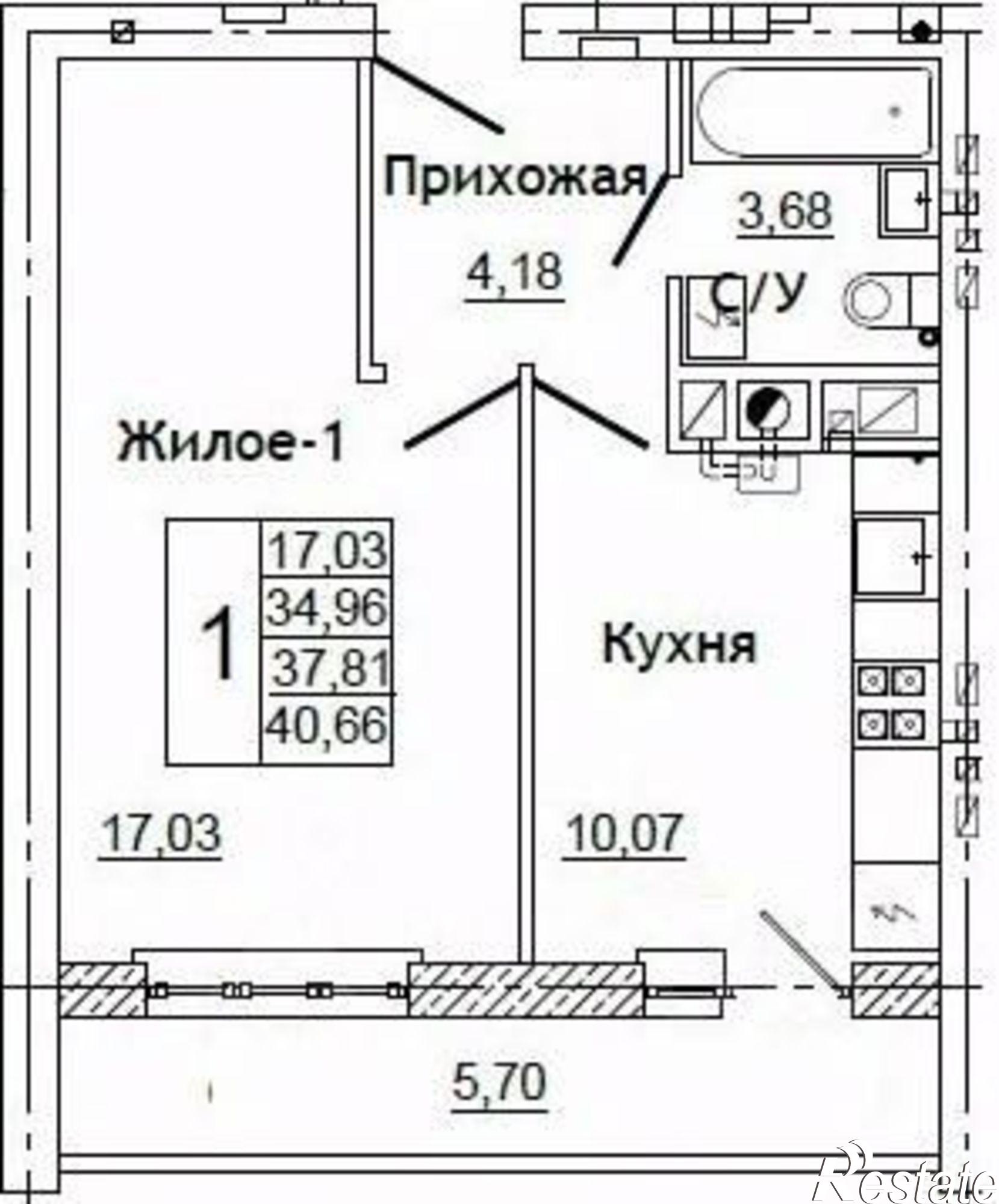 Купить квартиру за 4 572 000 рублей на Юбилейная улица, 17
