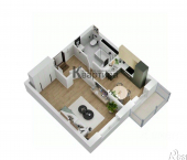 1-комн, 39 кв м, этаж 7/10 2-я Киевская улица, 20А