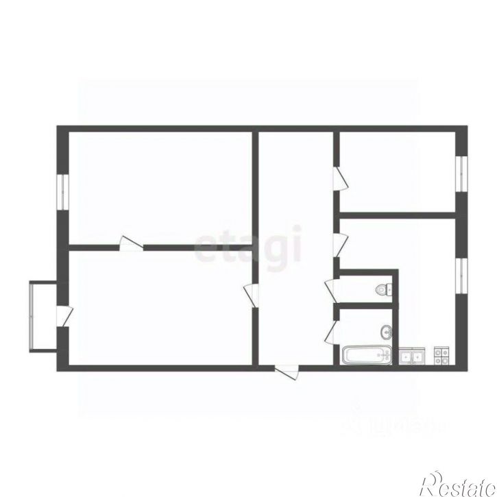 3-комн квартира