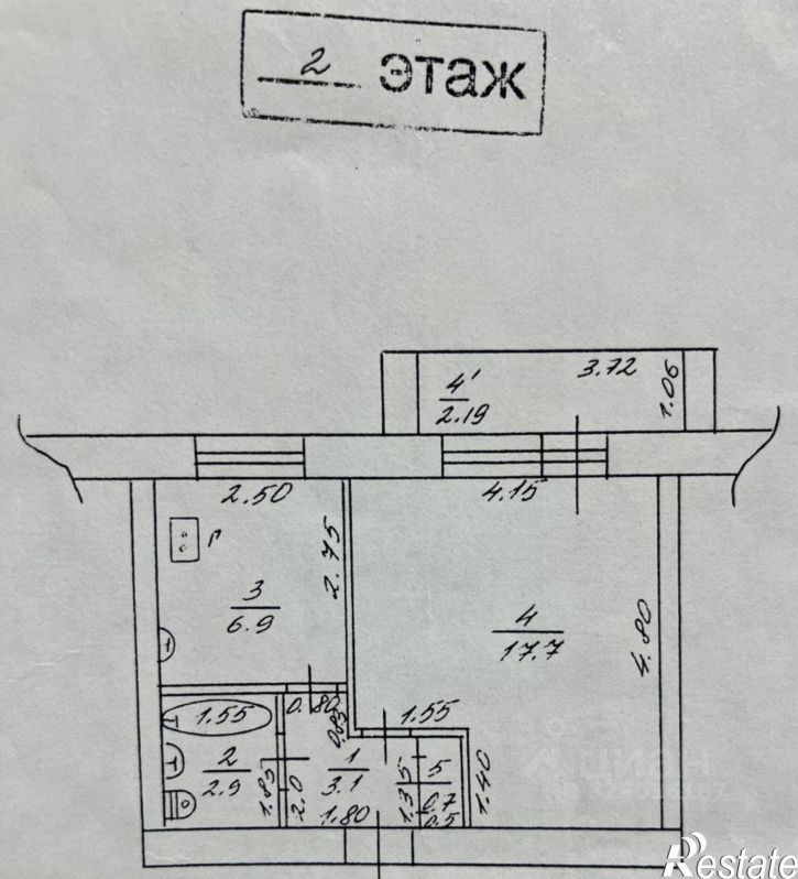 1-комн квартира ул Московская, 36,  д. 36
