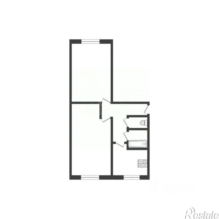 2-комн квартира